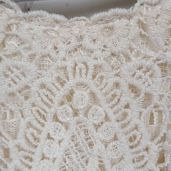 Jodi Kristopher Ivory Lace Embroidered Halter Cut Out Short Homecoming Dress Jrs - Picture 4 of 11